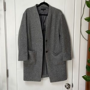 Uniqlo wool collarless pea coat